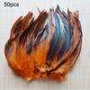 50Pcs 13-20cm Natural Cock Rooster Tail Feathers for DIY Clothes Decor