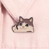 Thumb Up Crying Cat Enamel Pin  Humorous Animal Brooch Lapel Backpack Badge Funny Jewelry Gifts For Cat Lovers Friends