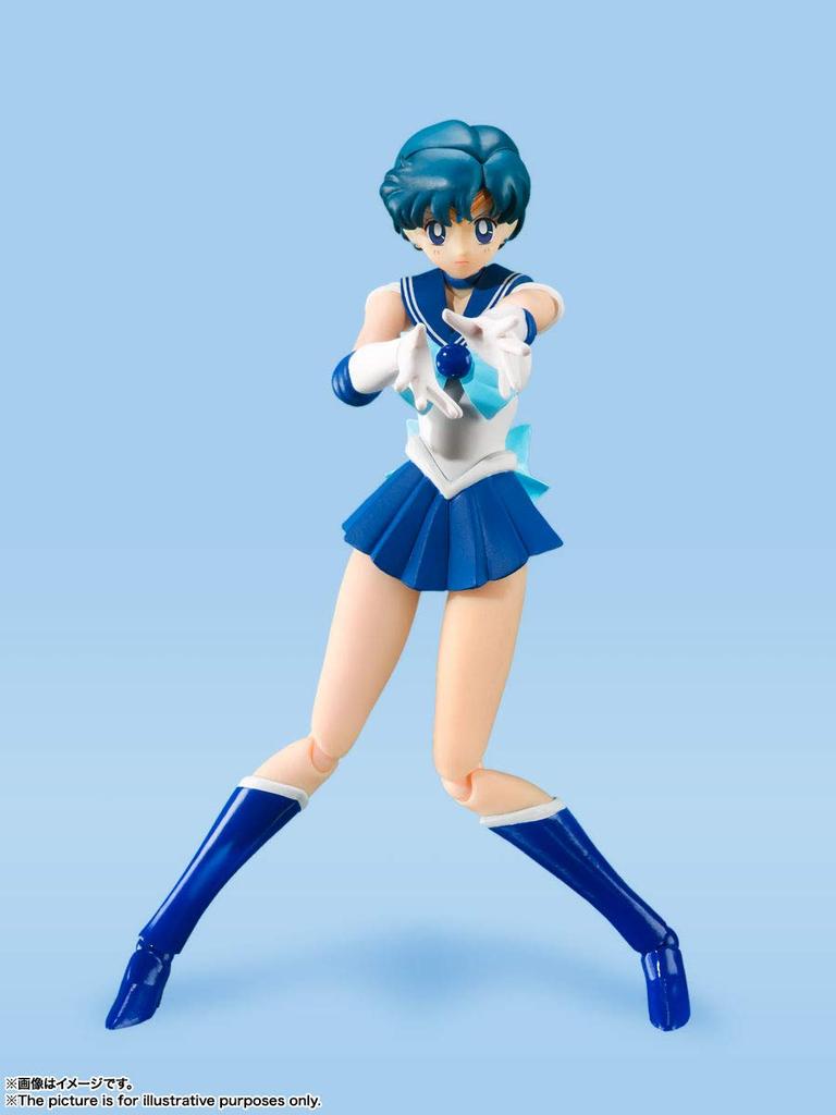 TAMASHII NATIONS S.H.Figuarts Pretty Guardian Sailor Moon Sailor Mercury -Animation Color Edition- Approx. 140mm ABS & PVC Painted Movable Figure