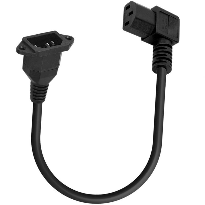Удлинитель IEC320 C14 - C13 C14 с отверстиями для винтов C13 гнездо - C14 вилка угловой вверх/вниз/влево/вправо шнур питания