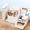 Office Organizer Pencil Storage Holder Bins Penholder Desktop Scalable Sundries Box Stationery Make Up Stationary Supplies