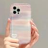 Purple Wash Painting Clear Phone Case For Iphone 13 11 12 14 Pro Max Xsmax X Xr 6 6s 7 8 Plus Se 2020 2022 Shockproof Back Cover
