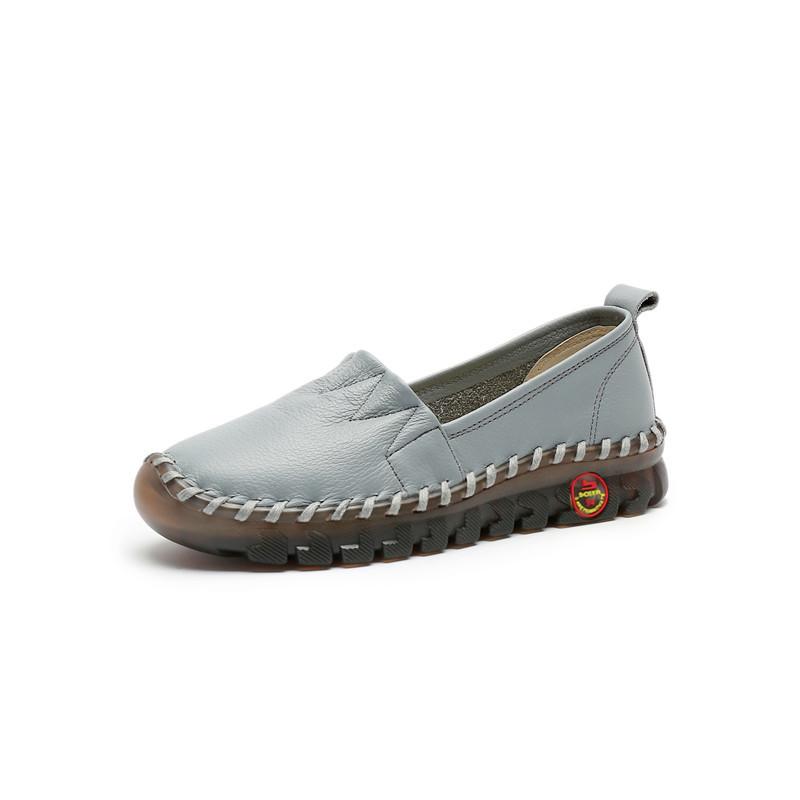 Leather Women's Shoes Flat Single Shoes Soft Bottom Leather Shoes