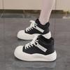 2025 Winter Velvet Warm Cotton Women's Soft-Soled White Casual Thick-Soled Shoes KC838