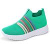 Women's Shoes Casual Shoes New Large Size Breathable Single Shoes Flying Woven Lightweight Shoes Women's Soft-soled Simple Mesh Shoes