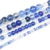 4-10mm Natural Blue Loose Stone Beads for Jewelry Making