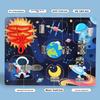 Children Wooden Fun Space Animal Traffic Theme Unlock Board Children Toy Puzzle