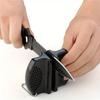 1pc Tungsten Steel Knife Sharpener, Mini Ceramic Rod Pocket Kitchen Knife Sharpener Tool with Plastic Handle .