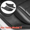 Pair Rear Door Sill Guards For Tesla Model Y ABS Inner Protector Plate Cover Trim Car Anti-Dirty Bumper Welcome Pedal Kick Pad