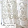 White Embroidered Flower Screen European Style Tulle Perspective Bedroom Living Room Curtain