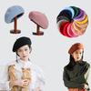 Plain French Beret Hat Wool Women Girls Fashion Hats