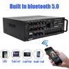 2000W Peak HiFi Power Amplifier for Car Stereo Home Theater Karaoke Speaker Sound System with Bluetooth 5.0, Remote Control