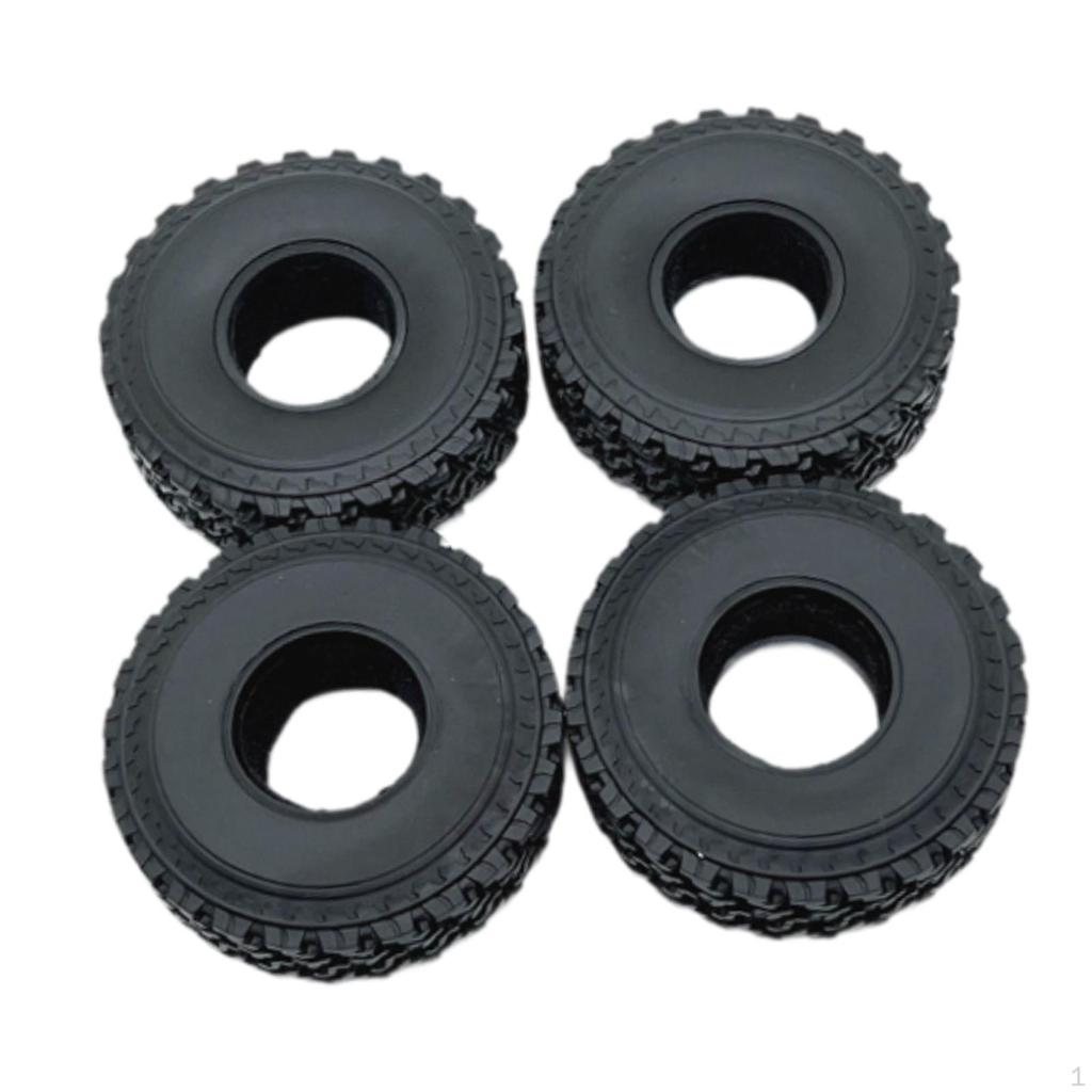 4Pcs RC Crawler Tires Rubber Tyre Set for 1/16 Car with Foam Inserts Outer Diameter 2.8 Inch/71mm