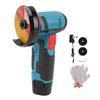 Mini Brushed Angle Grinder with 2 Cutting Disc 12V 100?240V 1500mAh 19500rpm Electric Grinding Tool