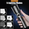 Super Bright Flashlight with Flame Ignition Type-C Rechargeable Outdoor Zoomable Aluminum Alloy Floodlight Camping Adventure