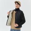 Men's New Autumn and Winter Velvet Warm Zipper Enlarged Vest Outer Pocket Men's Rhombus Short Vest