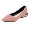 2025 Spring Women Pumps Low Square Heel Pointed Toe Work Shoes Lady Office Pumps Summer Slip On Casual Shoes Woman   WSH3604