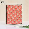 1PC Kitchen Printed Absorbent Dishcloth Cellulose Cleaning Cloths Wet Dry Household Rag Reusable