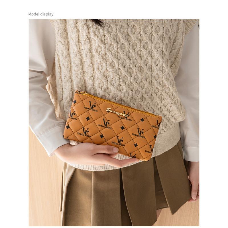 Women's Bag Mobile Phone Bag Fashion Everything Printed Coin Purse Advanced Sense Clutch Bag