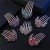 Alloy Diamond-studded Hair Comb Five-tooth Comb Hair Clip Ponytail Hair Fork