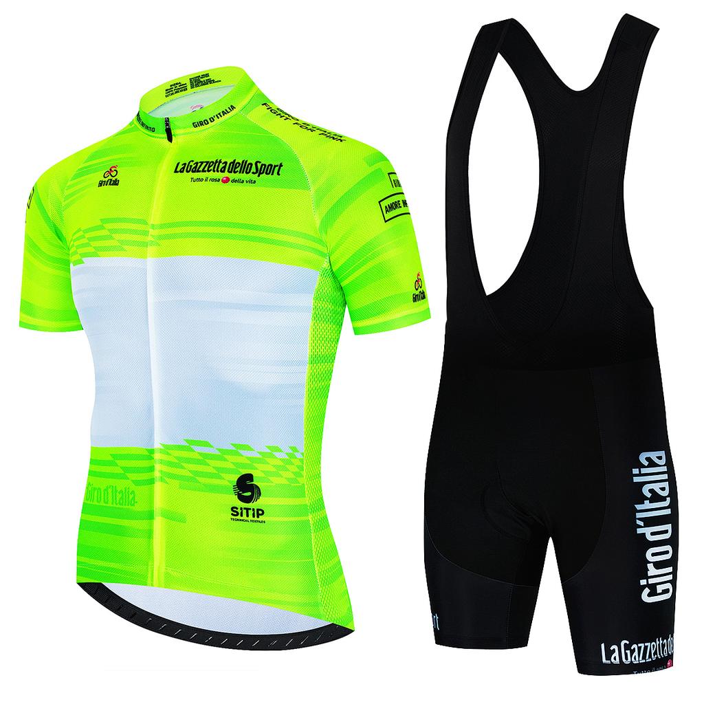 Summer Tour De Italy Team Sports Set Sportswear Jersey Men's Cycling Blouse Mtb Outfit 2023 Uniform Bib Shorts Clothing