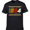 Women Unisex Graphic Birthday Gift Short Sleeved 40 Years Old Born In 1984 Shirt 40th Birthday Summer T-shirt Retro Vintage 1984 Tshirt