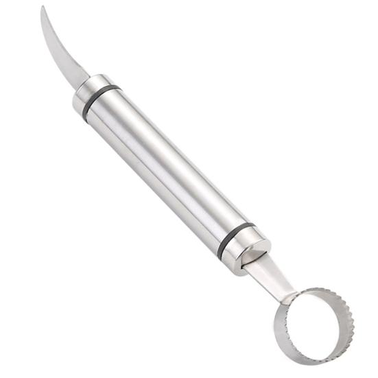 Practical Durable Kitchen Gadgets Curved Blade Sharp Edge Citrus Peeler for Kitchen Fruit Peeler