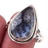 Natural Dendrite Opal Gemstone Handmade 925 Solid Sterling Silver Ring S.10 C6n32