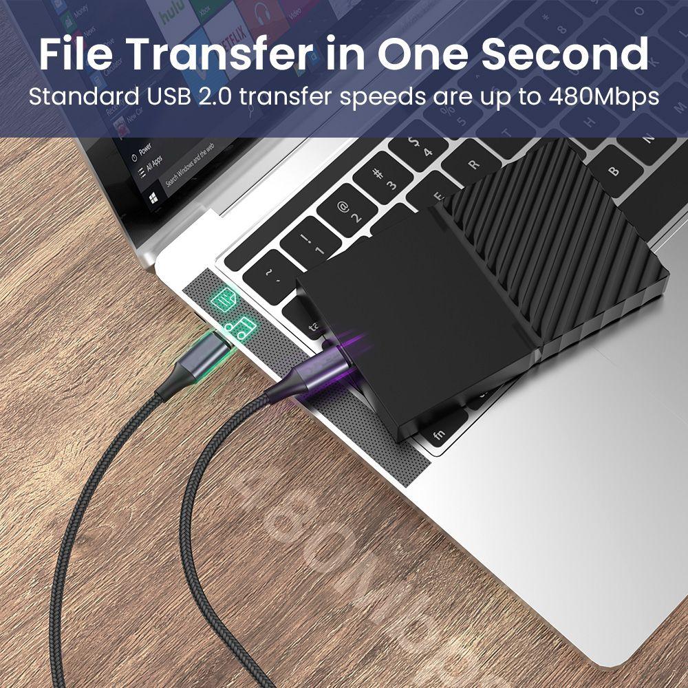 Mobile Phone Data Line Quick Charge 4.0 Right Angle PD 100W Fast Charging USB C To USB Type C Cable