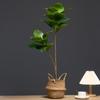 Rubber Leaves Simulated Magnolia Tree Branch Handmade Artificial Plants  Living Room