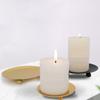 Black Iron Candle Holder Round Candle Base Tray Creative Festival Candlestick Holder Banquet