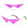Fashion UV400 Ocean Lens Rimless Oversized Eyewear Women Triangle Sunglasses Sun Glasses Sunglasses
