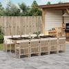 VidaXL Garden Dining Set and Cushions 11 Pcs Beige Poly Rattan 3210754