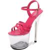 Woman Summer Fashion Crystal High Heels Sexy Nightclub Stage Performance Waterproof Buckle Sandals 20cm Heel 10cm Platfrom LFD