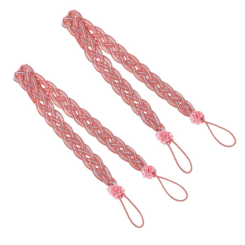 Practical Modern Hold Braided Tiebacks Curtain Holder Rope Satin Voile Strap Tie Backs