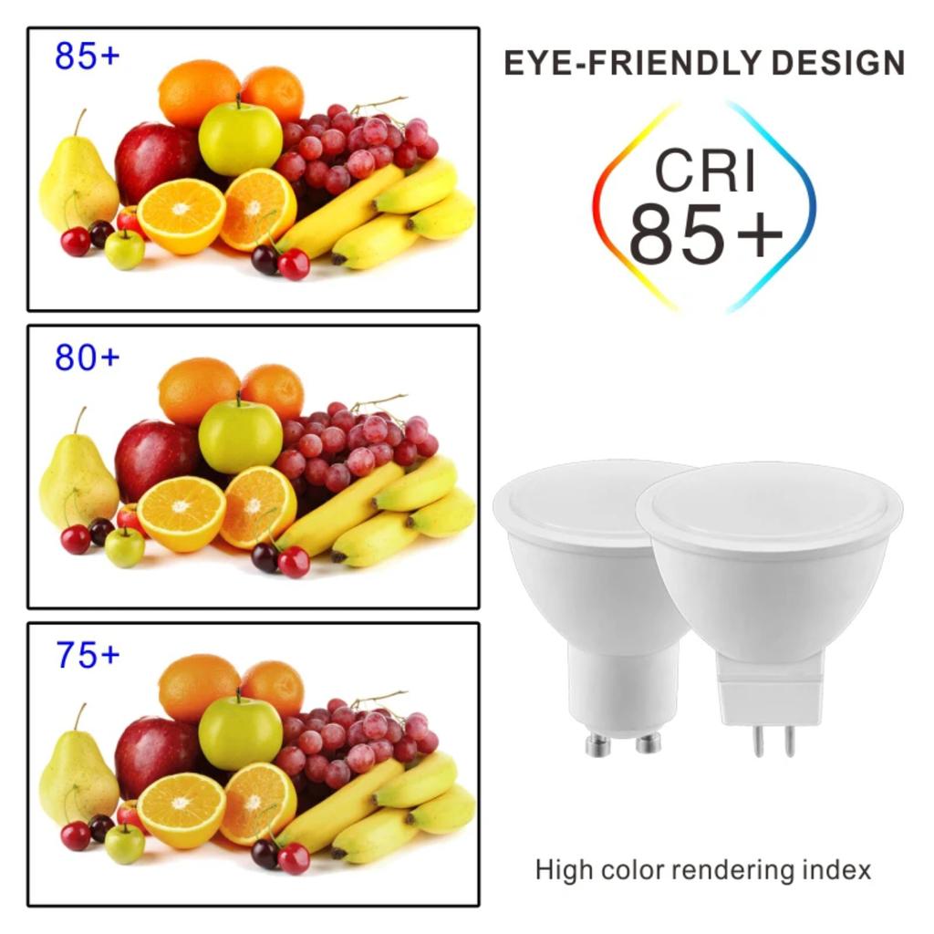 New High-Quality Superbright Low Voltage MR16 LED Spotlight - Pack of 4-20, Energy-Efficient Stoning Replacement for 20W-50W Hal