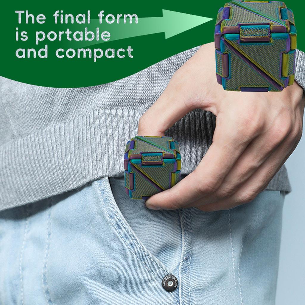 Cube: Deformed Geometric Puzzle - Decompression Folding Children's Educational Toys