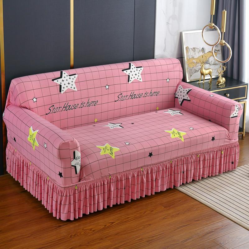 1 /2 /3 /4 Seat Geometric Sofa Cover Stretch Sofa Cover For Living Room L Shaped Chaise Longue Couch Slipcovers Furniture Protector