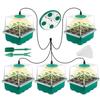 Plants Seed Starter Trays With Grow Light 12 Holes Per Tray Nursery Pots Lights For Home Plant Greenhouse Growing Trays