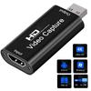 4K HDMI-Compatible Video Capture Card Streaming Board Capture USB 2.0 1080P Card Grabber Recorder Box for PS4 Game DVD Camera