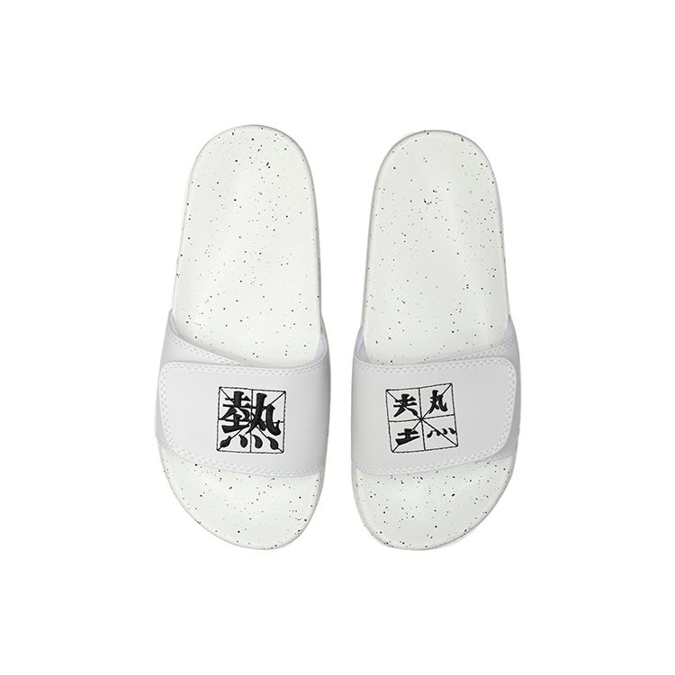 Li Ning Hot Versatile Casual Wear Resistant Non-Slip Slide Sandals Women Footwear White Black AGAM014-1