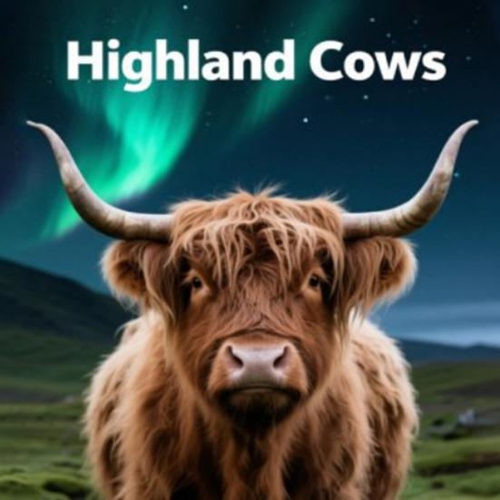 Highland Cow Calendar 2026 Jan 2026 - Dec 2026 12 Month Planner Scottish Wall Art Decor for Home Office