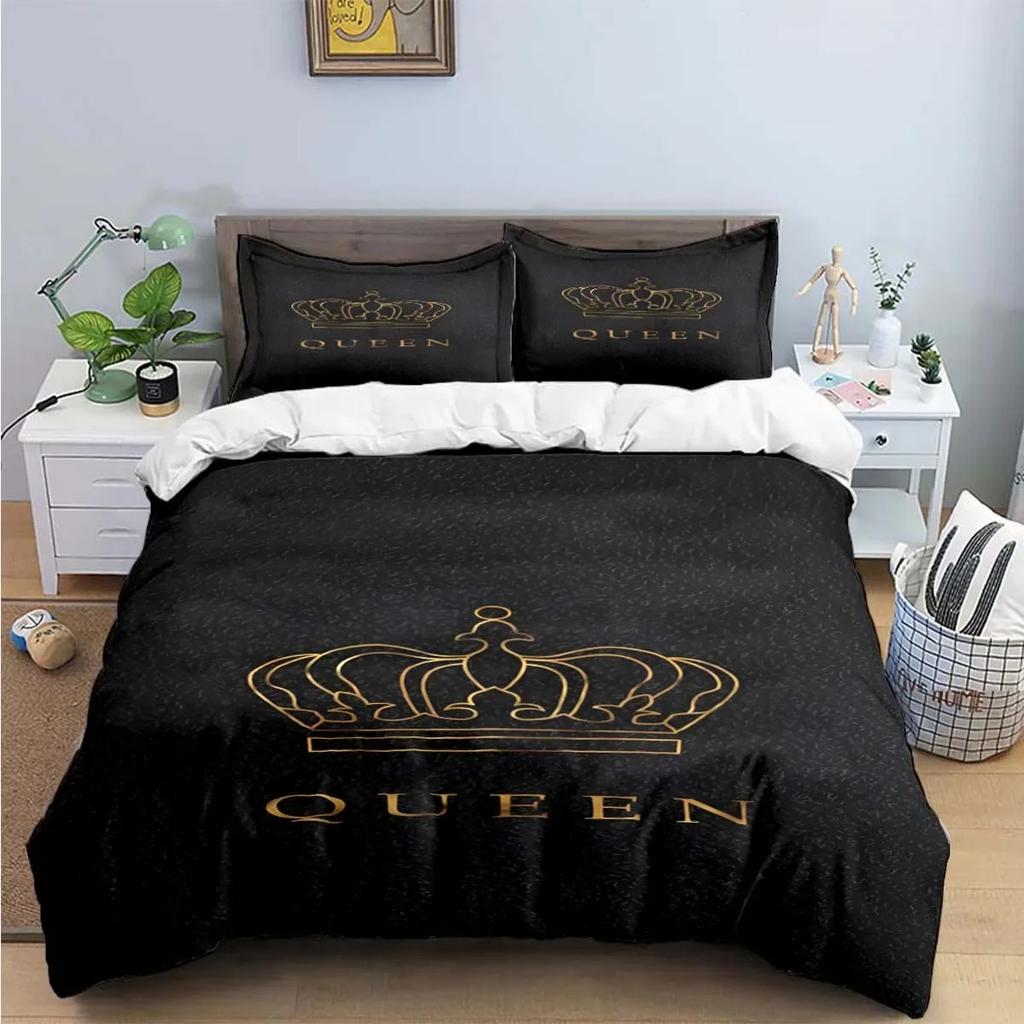 Hot Sale Fashion King Queen Bedding Set Single Twin Full King Size Cute Animals Bed Linen Adults Teens Bedroom Luxury Gift