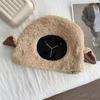 Lady Winter Hat Cartoon Lamb Head Shape Thick Fleece Ear Protection Dome Heat