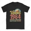 Fun 1984 Birthday 50 Years Old T Shirt Men Women 100% Cotton 50th Gift Tee Shirt Adult Clothes