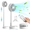 For Compact Foldable and Telescopic Desk Fan with Rechargeable 7200mAh 4 Adjustable Wind Oscillating Strong Natural Portable Cordless and for and