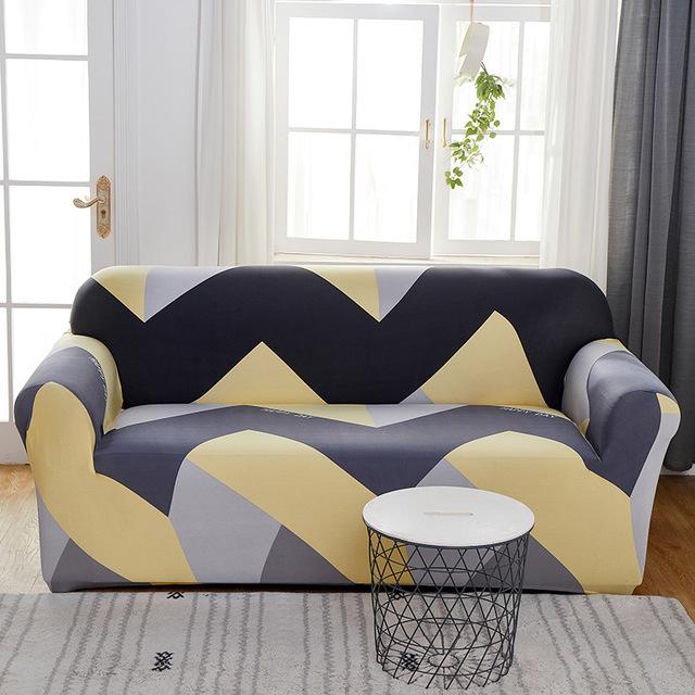 Geometric Sofa Cover Stretch Slipcovers Sofa Covers For Living Room Elastic Couch Chair Cover Sofa Towel
