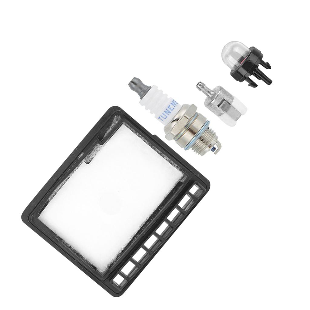 Chainsaw Air Filter Sparking Plug Primer Bulb Set Fit for Echo CS3000 CS-3450 CS340