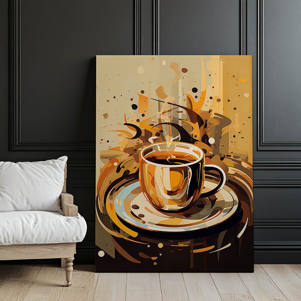 Coffee Time Coffee Time, 40X50 Cm, Black Aluminum Frame, 230 Gsm Matte Paper
