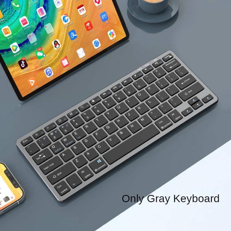 Thin Bluetooth+2.4G Bluetooth Keyboard Set Wireless Rechargeable Keyboard Set for Tablet iPad iPhone Laptop Macbook Russia